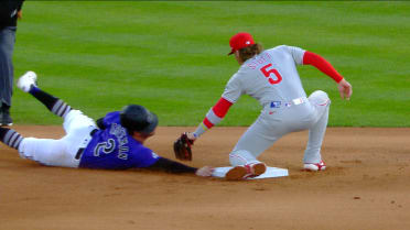 Tyler Freeman safe after a review 