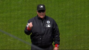José Ramírez nabs Zach Neto after review